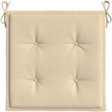 vidaXL jastuci za vrtne stolice 4 kom bež 50 x 50 x 3 cm od tkanine | shoptok.hr