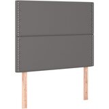 Maison Chic Posteljno vzglavje - Vzglavna omarica 2 kosa sivo 80x5x78/88 cm umetno usnje, (22076977) Cene