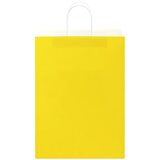  Papirnate vrećice 50 kom s ručkama žute 32x17x44 cm | Eponuda.com