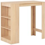 vidaXL Barska miza s polico 110x50x103 cm hrast Cene