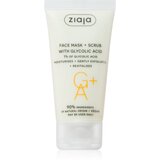 Ziaja Face Mask + Scrub with Glycolic Acid piling maska 55 ml | Shoptok.si