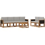  Set vanjskih sofa 6 kom. Prirodna i svjetlosiva | shoptok.hr