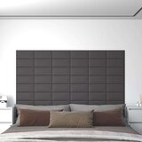  Zidne ploče od umjetne kože 12 kom sive 30 x 15 cm 0 54 m² | shoptok.hr
