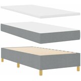  s opruga kutije Svijetlo siva 80 x 200 cm tkanina | shoptok.hr