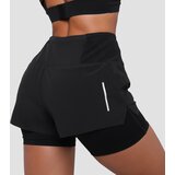 GymBeam Ženske kratke hlače za trčanje Pulse 2u1 Black | Eponuda.ba