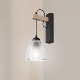  Zidna lampa LEANDRA 1xE27/15W/230V hrast/crna | Eponuda.com