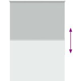 vidaXL Rolo zavjesa Blackout svijetlo siva 110x130 cm Širina tkanine | shoptok.hr
