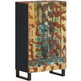 vidaXL Visoka omara s predalom 60x33x100 cm trden predelan les železo | Shoptok.si