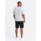 Ombre Men's short ottoman knit sweat shorts - black | Eponuda.ba
