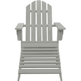  Vrtna stolica Adirondack s otomanom i stolićem od jelovine siva | shoptok.hr