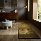 Flair Rugs Temno zelen ročno tkan volnen tekač 60x230 cm Gigi – | Shoptok.si
