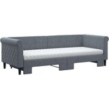 Dnevni krevet na razvlačenje tamnosivi 80 x 200 cm baršunasti | shoptok.hr