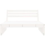  Srednja vrtna sofa bijela 120 x 80 cm od masivne borovine | shoptok.hr