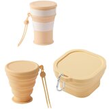 INF Zložljiv komplet posode za kampiranje (3-delni) Yellow, (21780847) | Shoptok.si