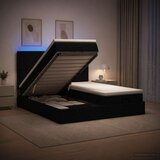  Krevet od pjene s madracem i LED-om Crna 180 x 200 cm Tkanina Cijene