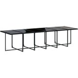  13-dijelni vrtni blagovaonski set s jastucima poliratan crni | shoptok.hr