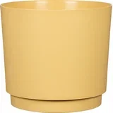 Plano cvetlični lonec, Matt Yellow - Ø 13 cm