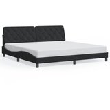  Okvir kreveta s LED-om bez madraca crni 200 x 200 cm baršunasti | Eponuda.ba