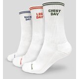 GymBeam Čarape GymRat 3Pack White | ePonuda.com