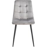 P & B STOL, kovina, tekstil siva | Shoptok.si