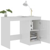  Radni stol visoki sjaj bijeli 100x50x76 cm konstruirano drvo | Eponuda.com