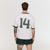 GymBeam Oversized Varsity T-Shirt White S | Eponuda.com