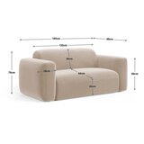 Cosmopolitan Design Baršunasti sofa boja terakote 180 cm Strino – | shoptok.hr