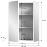 MID.YOU Omara Z Ogledalom Vira, Bela | Shoptok.si