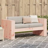 vidaXL Vrtni kavč dvosed 134x60x62 cm trden les douglas | Shoptok.si