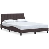 Maison Chic Posteljni okvir - Dvoposteljna postelja - Zakonska postelja brez vzmetnice temno rjav 120x200 cm blago-J12770, (21759090) | Shoptok.si