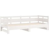  Izvlečna dnevna postelja bela trdna borovina 2x(90x200) cm, (20601226) | Shoptok.si