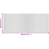  Tepih pravokutni smeđi 80 x 200 cm od bambusa | shoptok.hr
