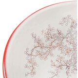 Nadgradni Nadpultni umivalnik bel in rdeč okrogel Φ41x14 cm keramika | Shoptok.si