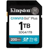 Kingston Canvas Go! Plus SD 1TB Class 10 UHS-I U3 V30 SDG4/1TB spominska kartica | Shoptok.si