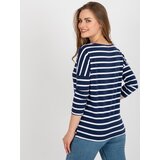 BASIC Feel Good Blouse-RV-BZ-8566.19-navy blue | Shoptok.si