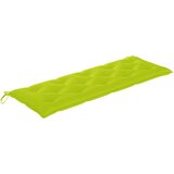  Klupa Batavia s jarkozelenim jastukom 150 cm masivna tikovina | shoptok.hr