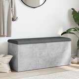  Klupa za pohranu boja betona 102 x 42 x 45 cm konstruirano drvo | Eponuda.com