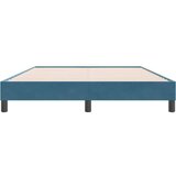  posteljni okvir brez vzmetnice temno modra 140x220 cm žamet, (21829316) | Shoptok.si