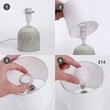 Aigostar Stona lampa 1xE14/40W/230V siva/bela | Eponuda.com