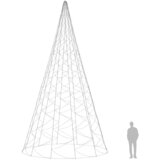  Božićno drvce na stijegu 3000 toplih bijelih LED žarulja 800 cm | shoptok.hr