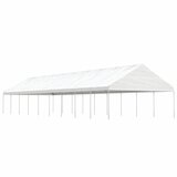vidaXL Paviljon s streho bel 20,07x5,88x3,75 m polietilen Cene