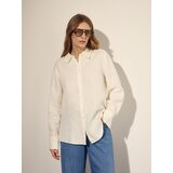 Reserved Lanena košulja - bijela | shoptok.hr