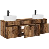  Set ormarića za kupaonicu 3 kom. Staro drvo 49 x 44,5 x 65 cm | shoptok.hr
