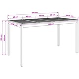  Stol za bar u vrtu Prirodna 196 x 100 x 105 cm | shoptok.hr