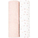 Kikka Boo Pelene od muslina set 2 pcs 80x80 Confetti Pink | ePonuda.com