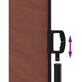  Bočna tenda na uvlačenje smeđa 220 x 500 cm | shoptok.hr
