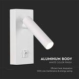  LED zidno spot svetlo LED/2W/230V 3000K bela | Eponuda.com