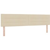  Postelja boxspring z vzmetnico krema 200 x 200 cm blago, (5000125954) | Shoptok.si