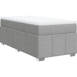 Maison Chic Box spring postelja - Vzmetna postelja z vzmetnico svetlo siva 80x200 cm blago SL17663, (21895076) Cene