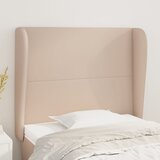  Uzglavlje s ušima boja cappuccina 93x23x118/128 cm umjetna koža | shoptok.hr